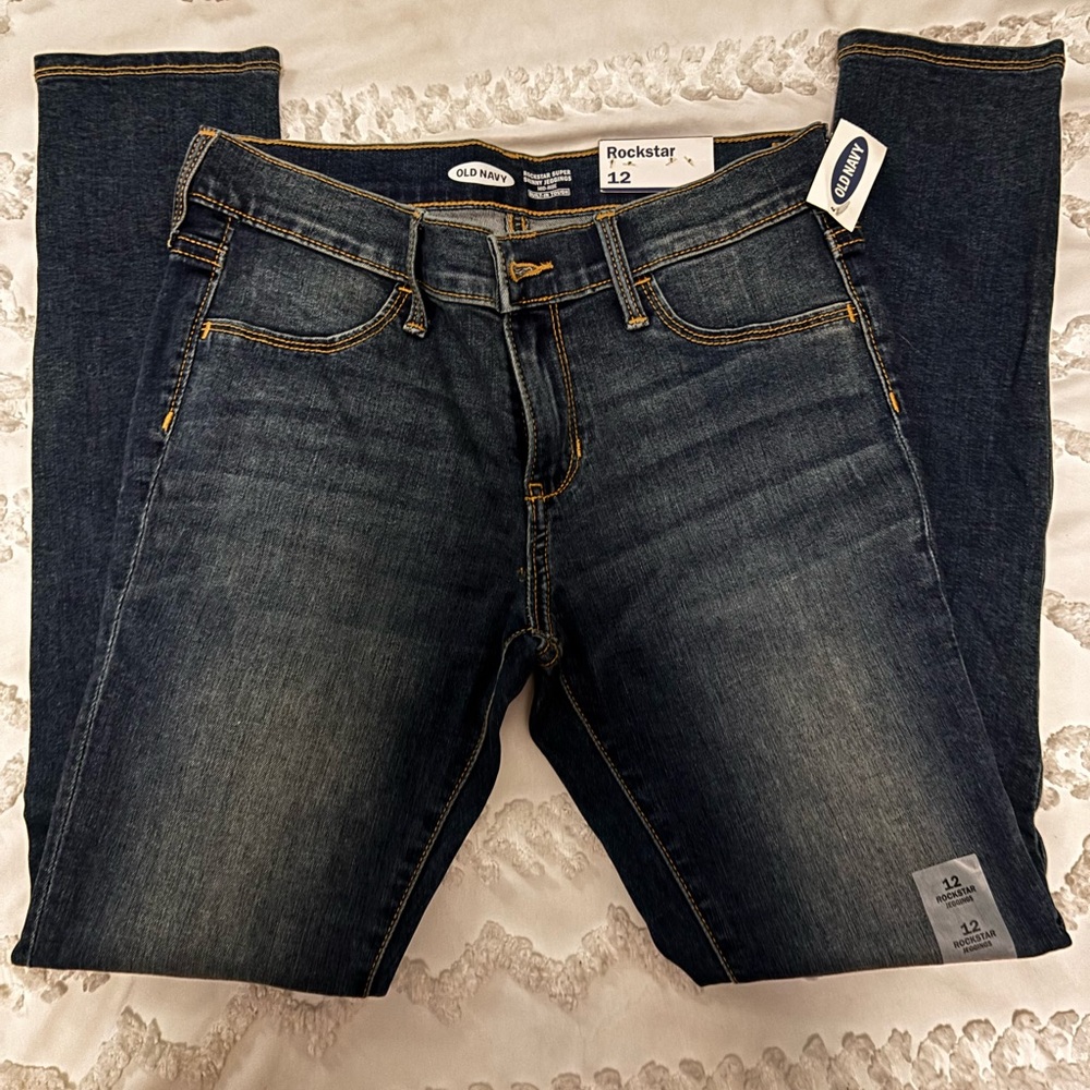 Old Navy Kids Dark Blue Skinny Jeans